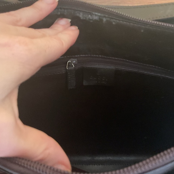 VINTAGE GUCCI TOM FORD ERA CHOCOLATE BROWN SMOOTH LEATHER SHOULDER BAG - Picture 5 of 9